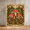 Vintage Mushroom Poster