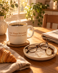 Morning Ritual Set — Personalized Mug + Ceramic Trinket Tray